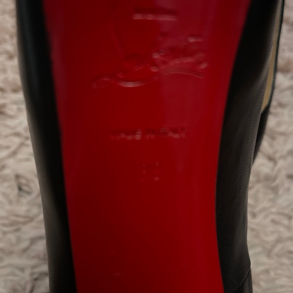 All black Christian Louboutin. Comfortable, worn 3 times for special occasions - Picture 3 of 6